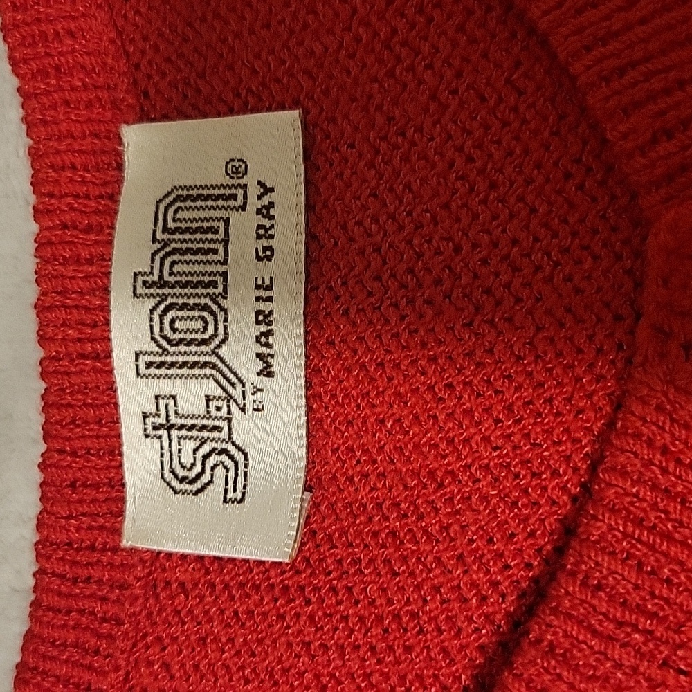 St John Marie Gray Red Wool Dress Large (see measurements) - Picture 5 of 12